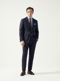 Dark Navy Plain Drape Suit