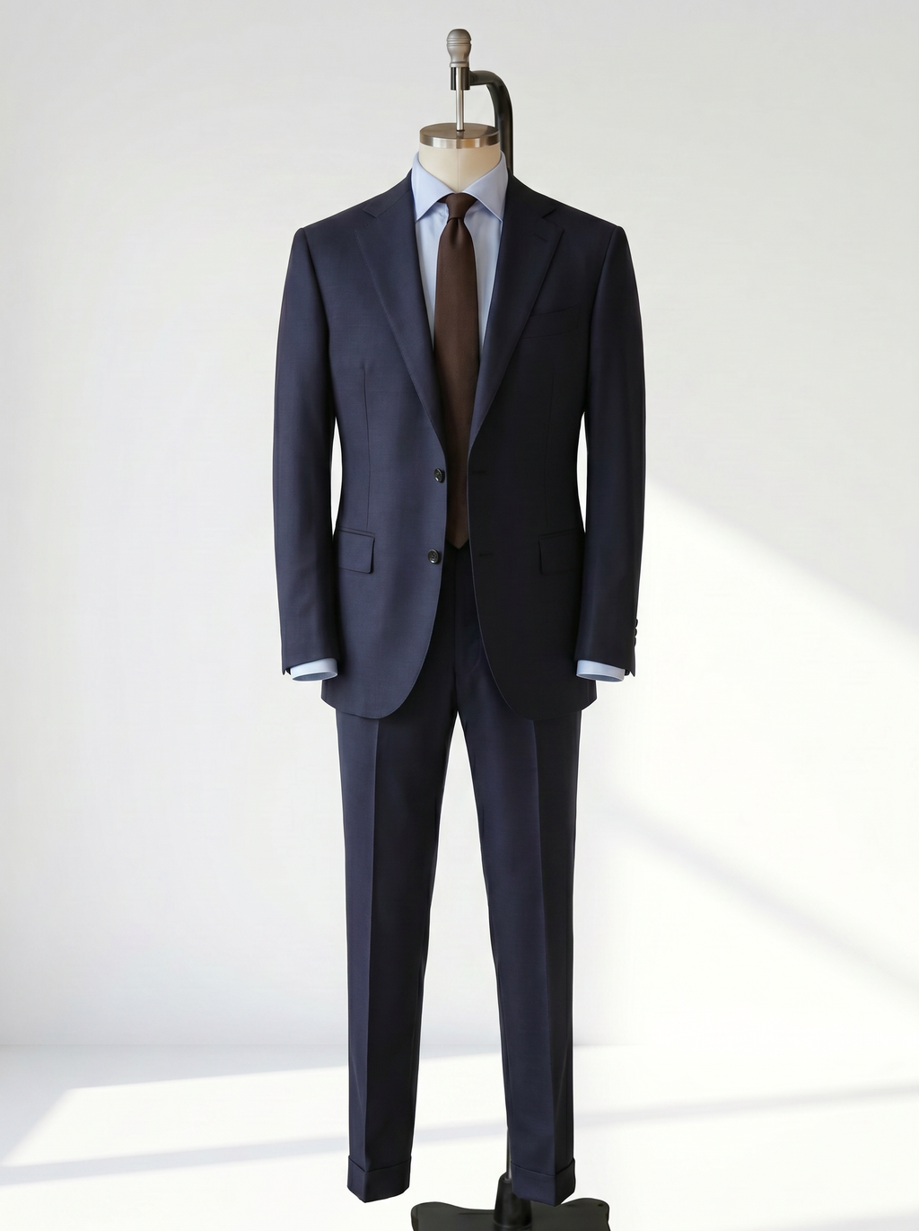 Dark Navy Plain Drape Suit
