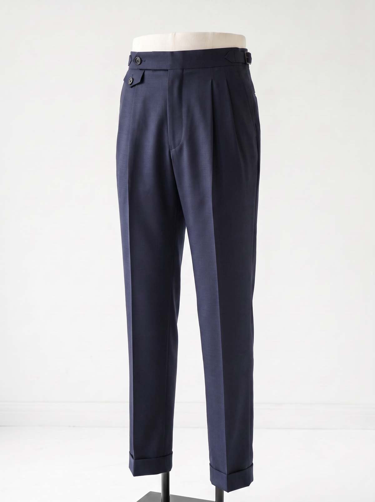 Dark Navy Plain Drape Suit