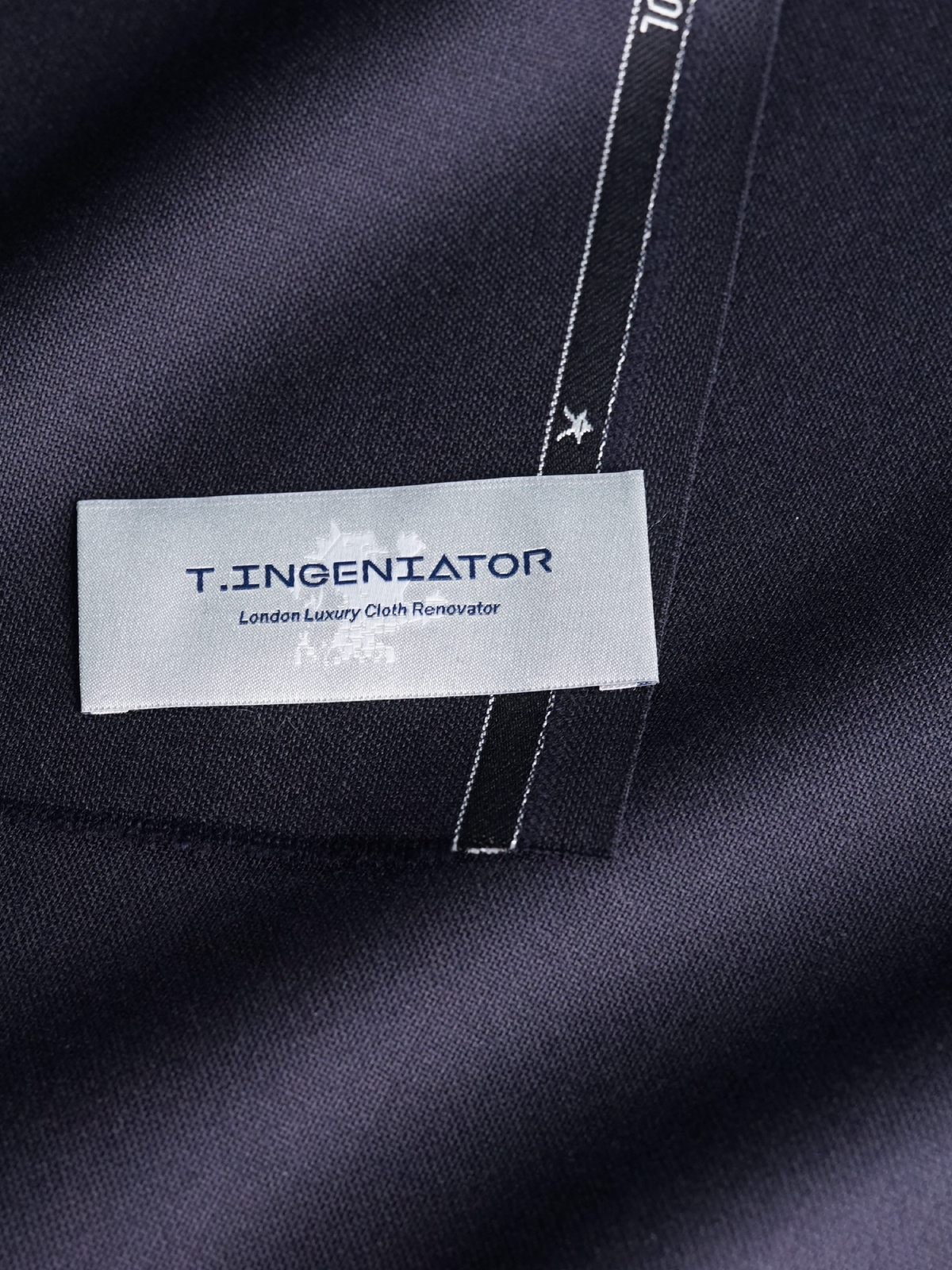 Dark Navy Plain Drape Suit