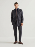 Mid Gray Plain Drape Suit