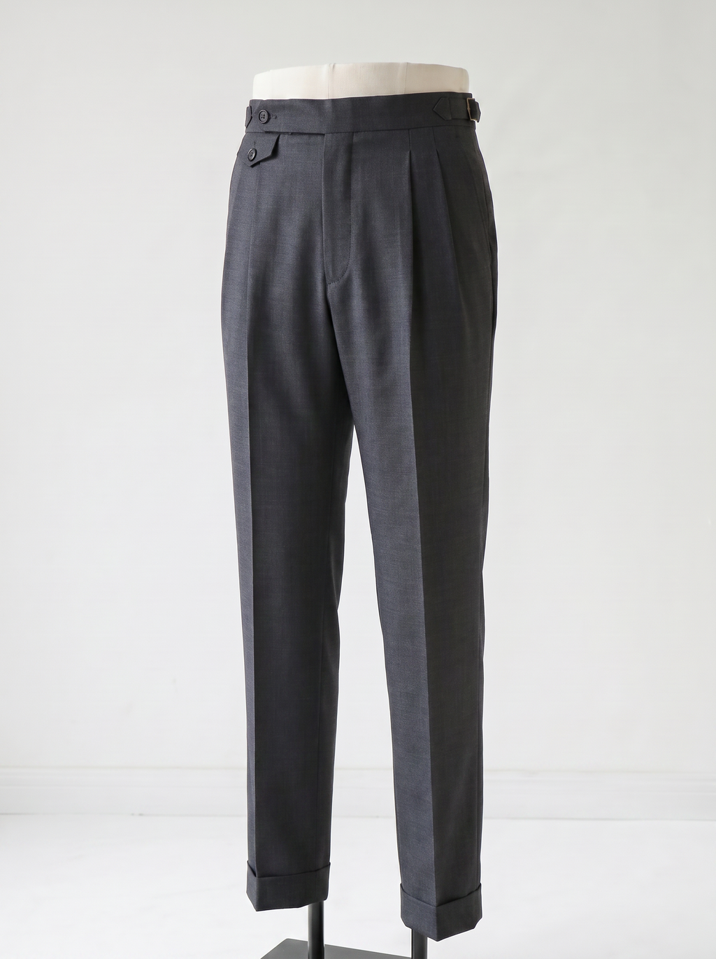 Mid Gray Plain Drape Suit