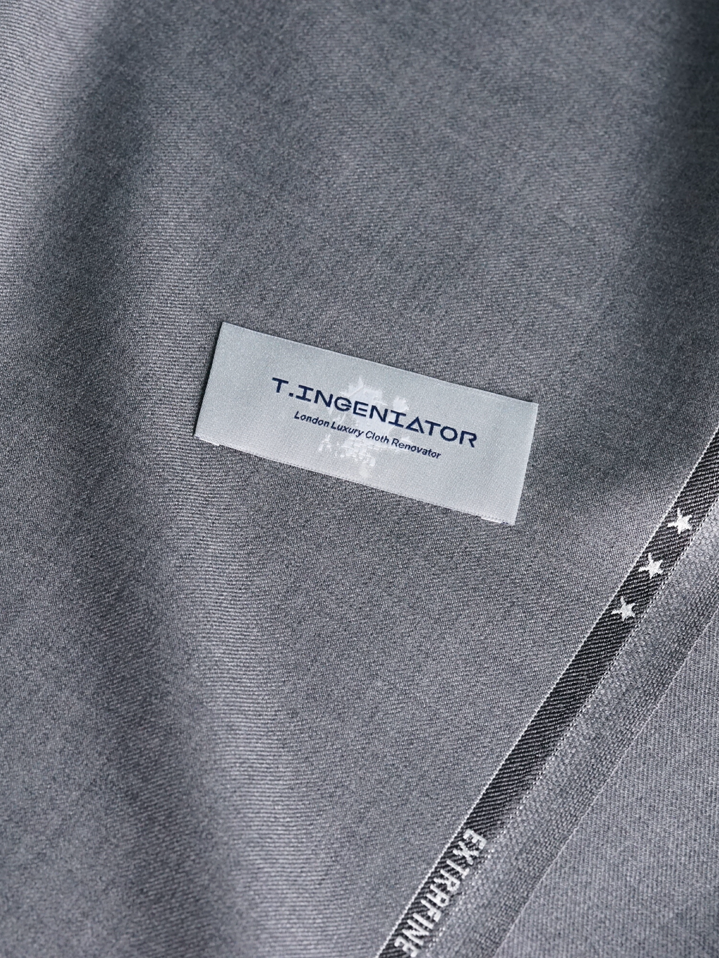 Light Gray Twill Drape Suit