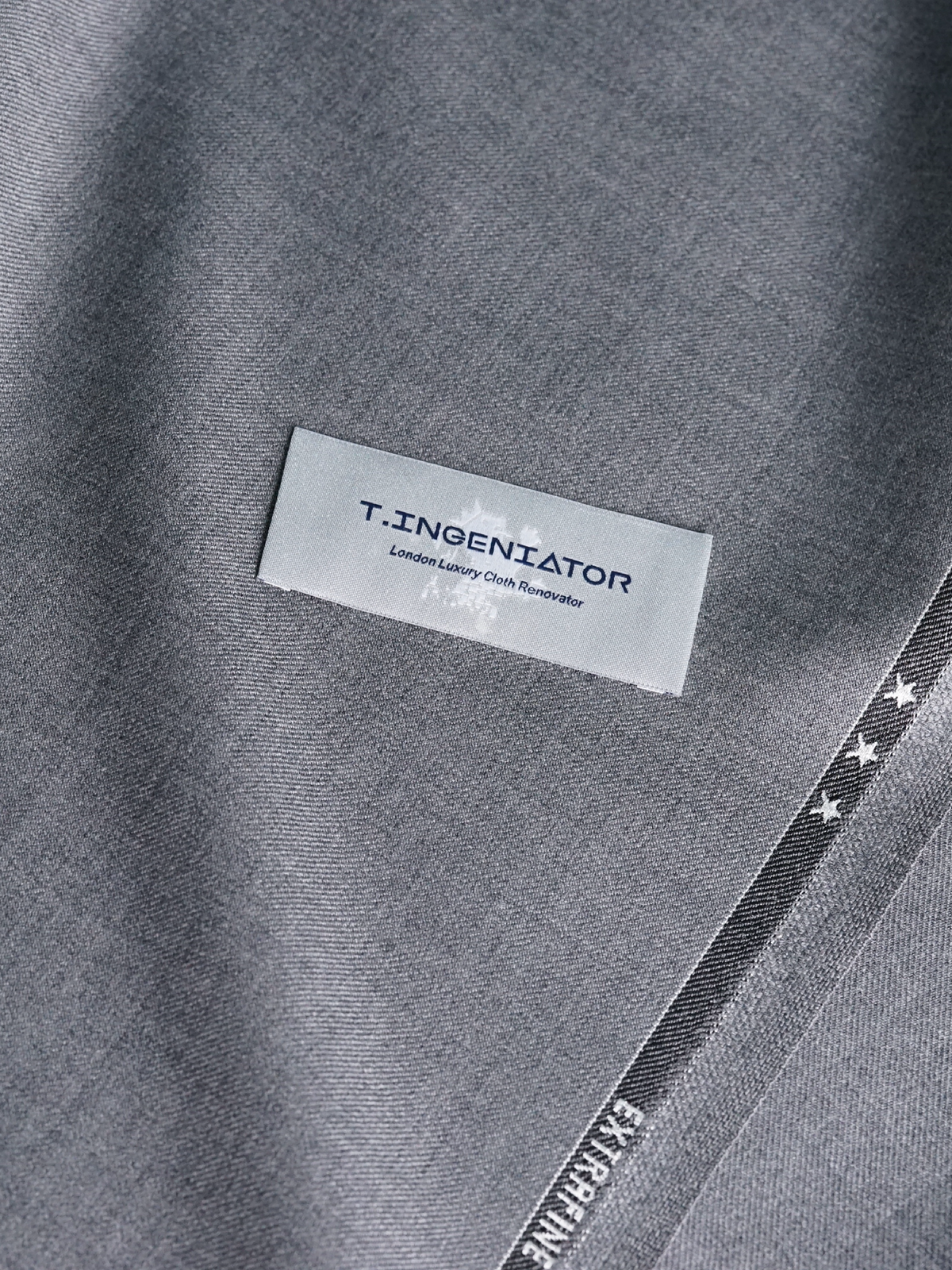 Light Gray Twill Drape Suit