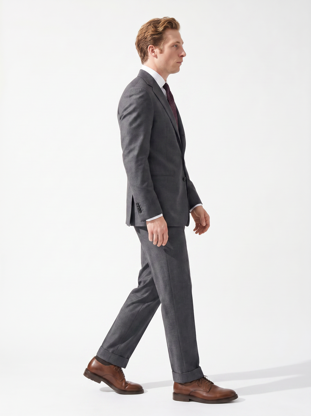 Gray Twill Drape Suit
