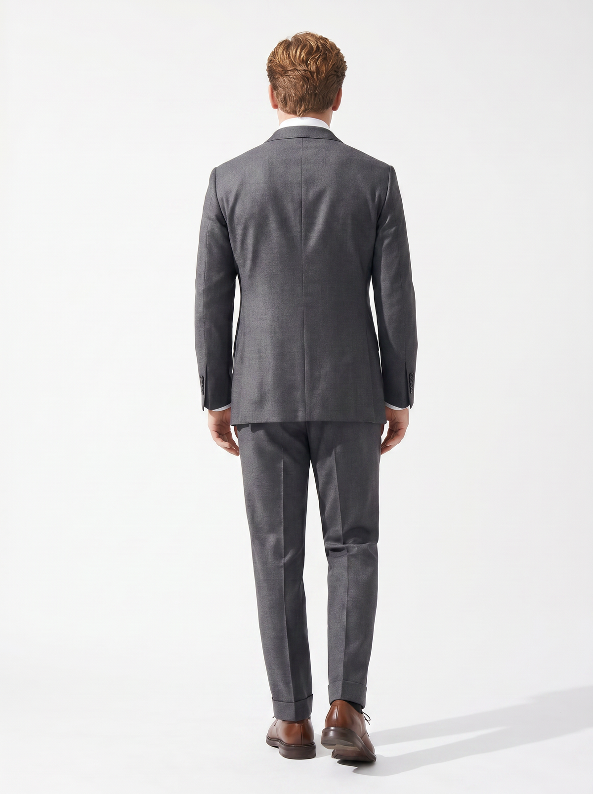 Gray Twill Drape Suit