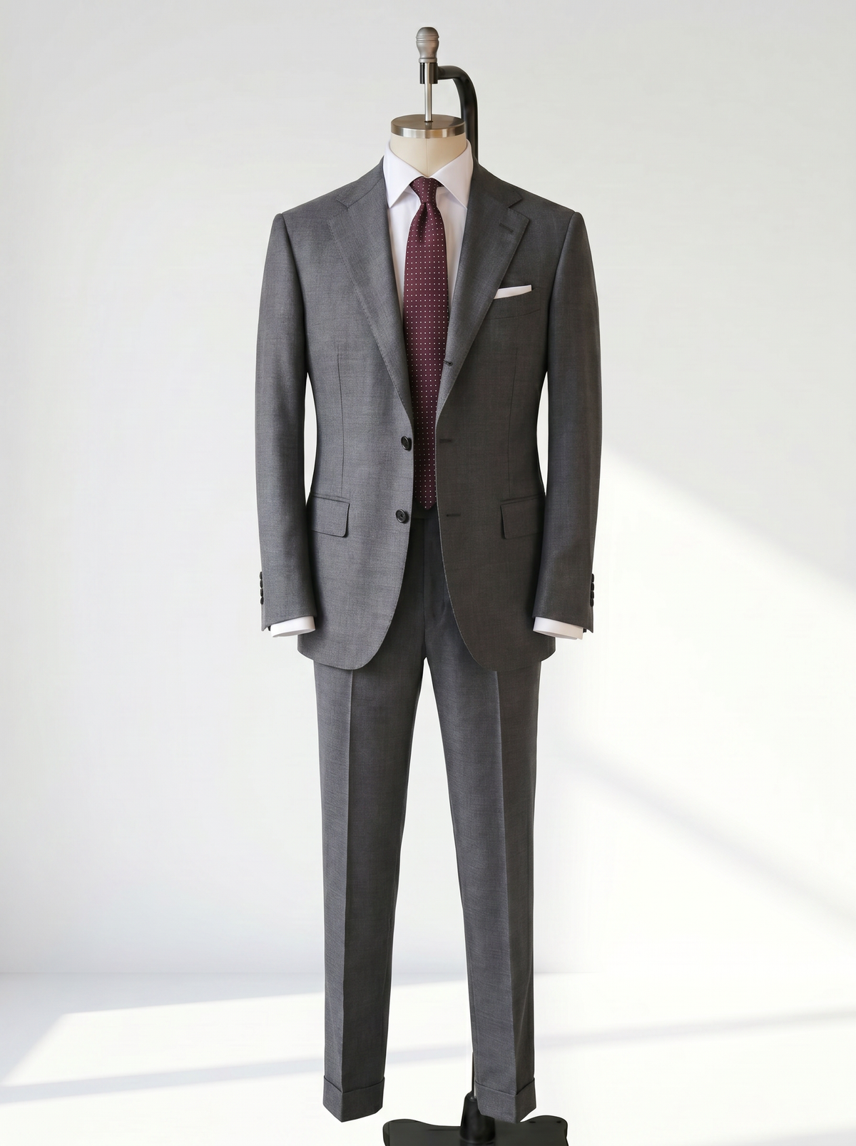 Gray Twill Drape Suit