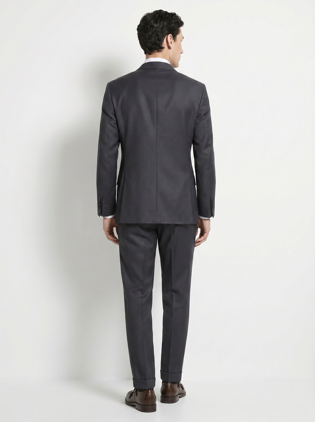 Mid Gray Twill Drape Suit