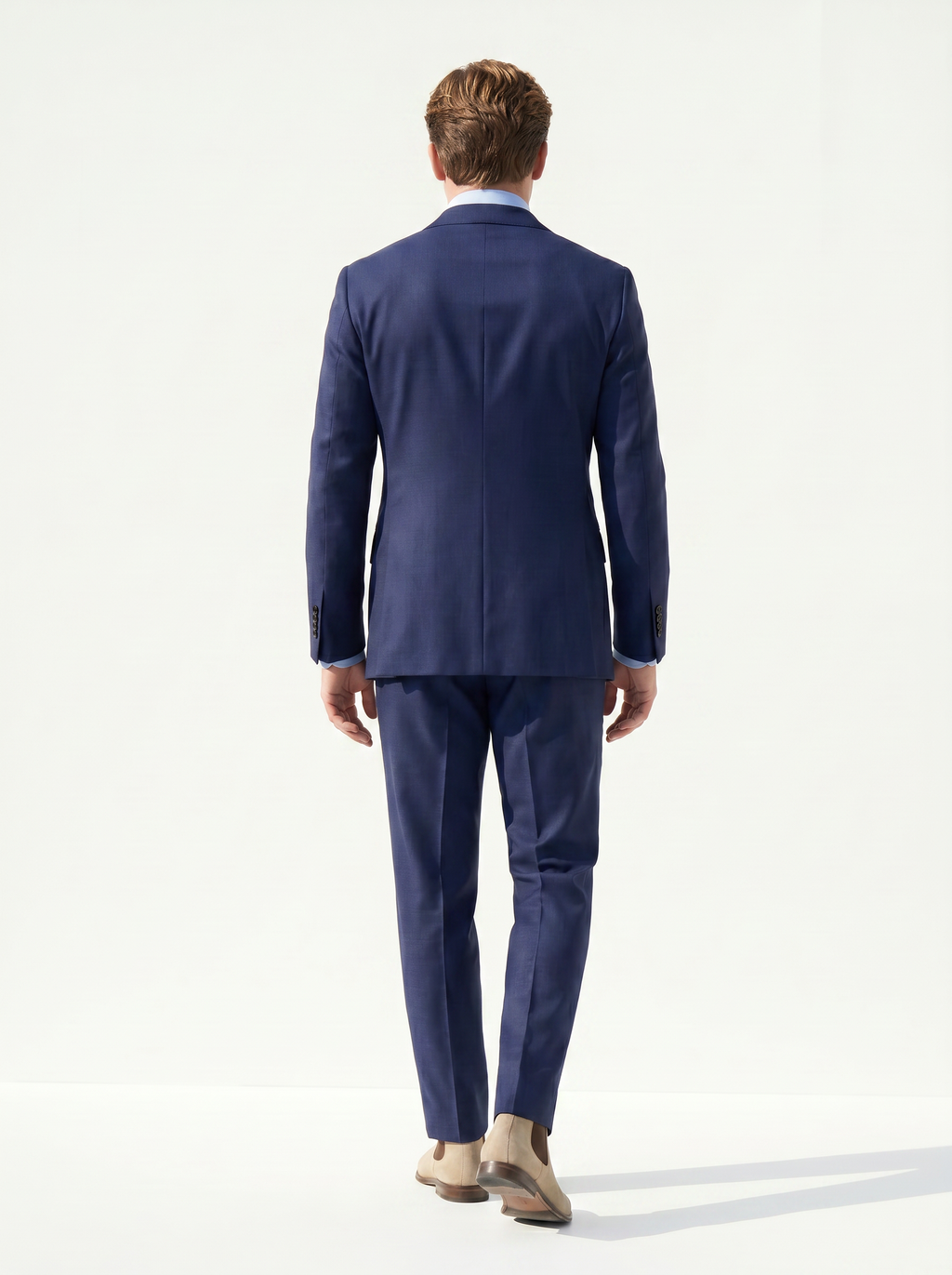 Navy Twill Drape Suit