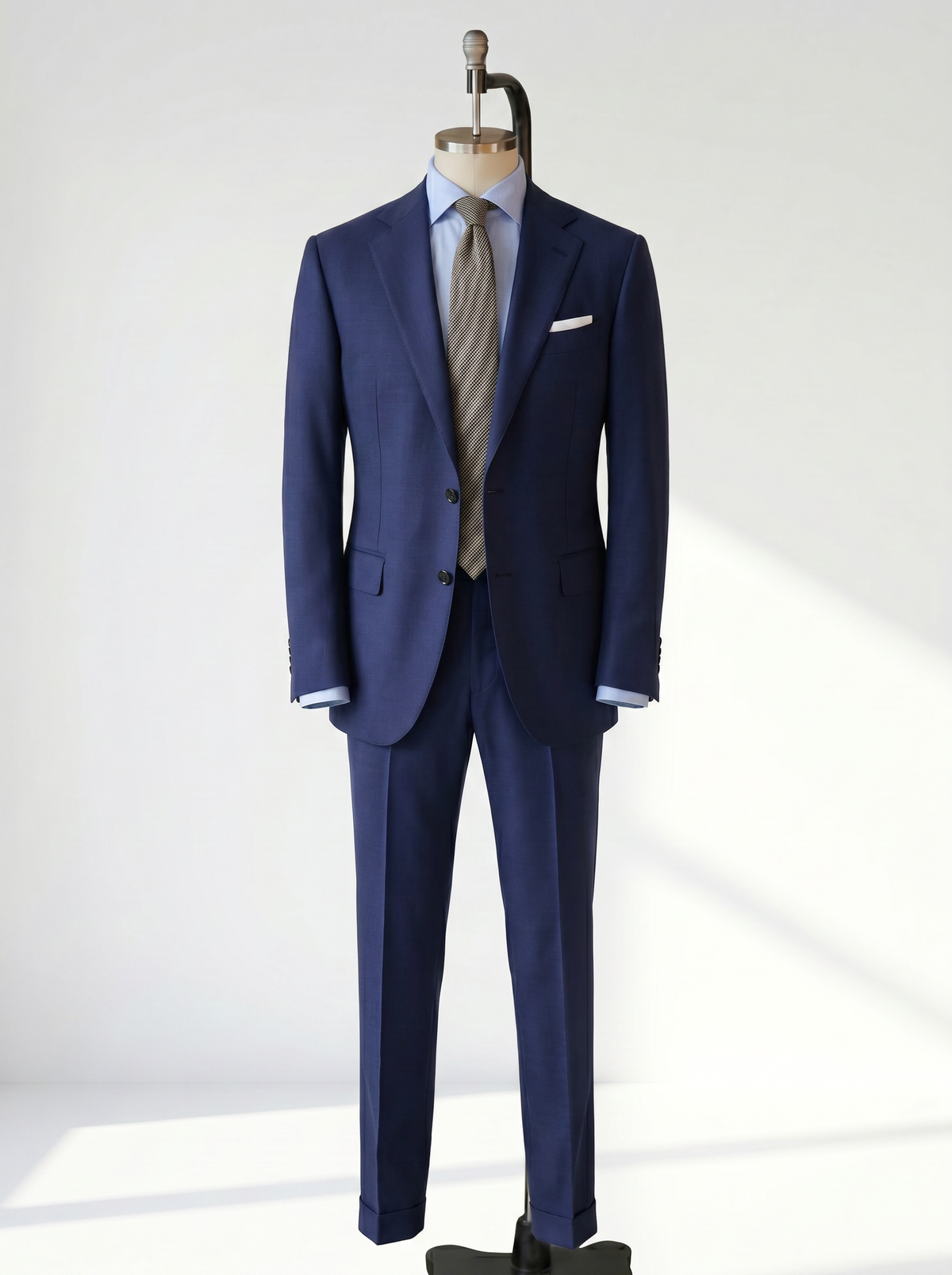 Navy Twill Drape Suit