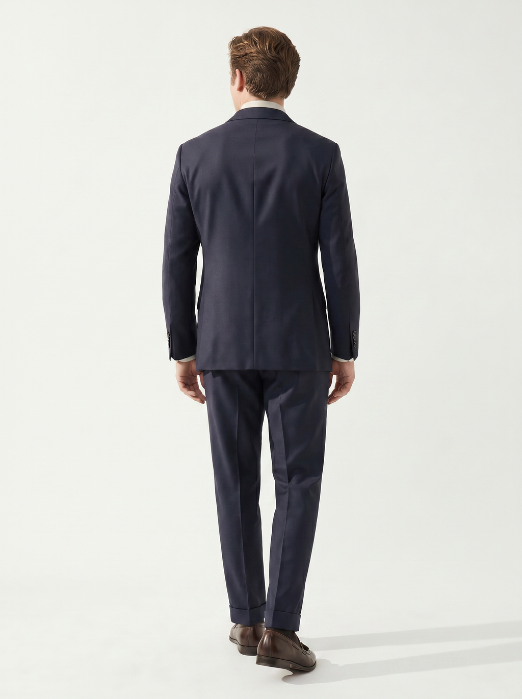 Dark Navy Twill Drape Suit