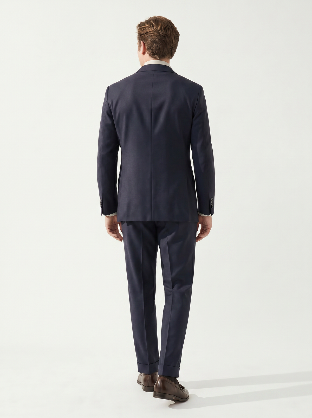 Dark Navy Twill Drape Suit