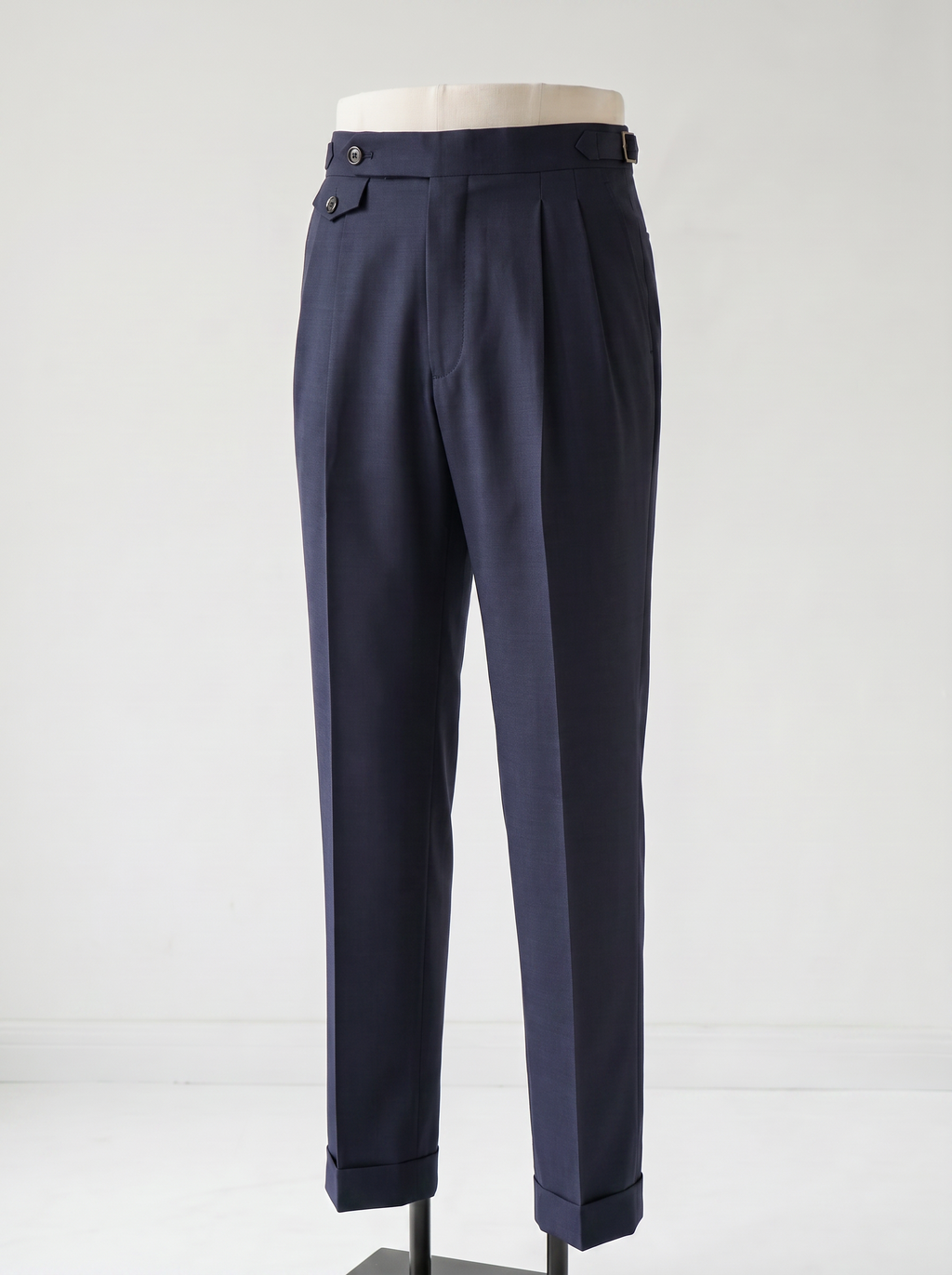 Dark Navy Twill Drape Suit