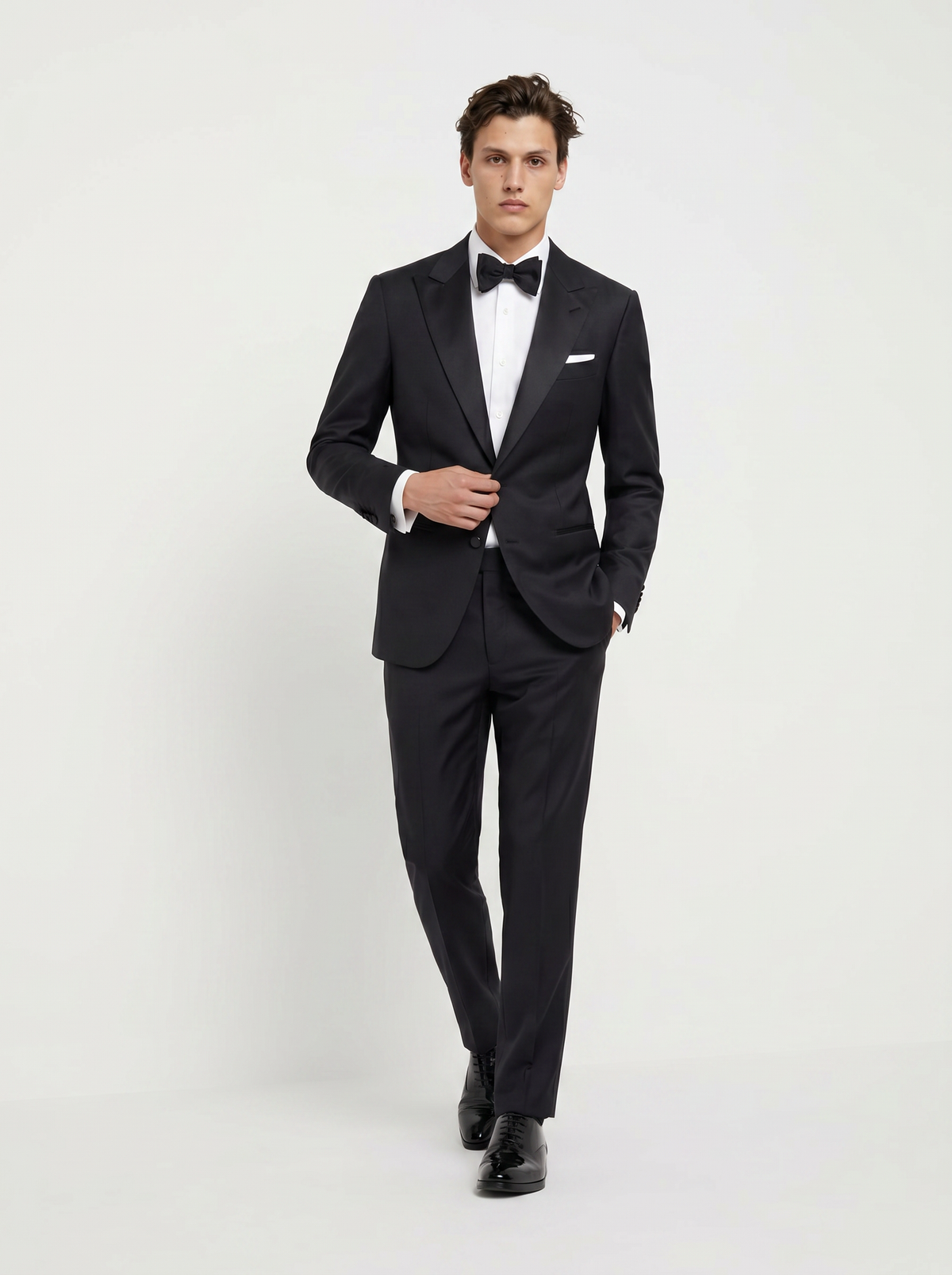 Black Twill Drape Tuxedo