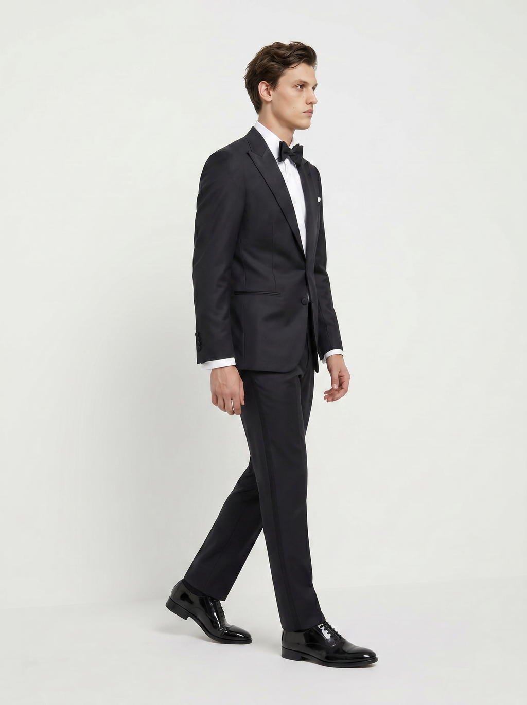 Black Twill Drape Tuxedo
