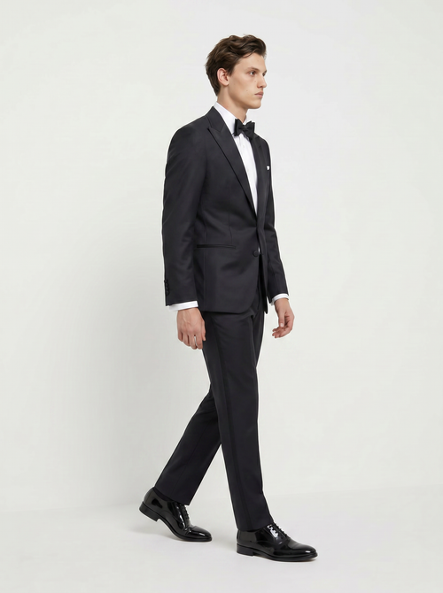 Black Twill Drape Tuxedo
