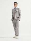 Light Grey Striped Suit - 1000 Twists