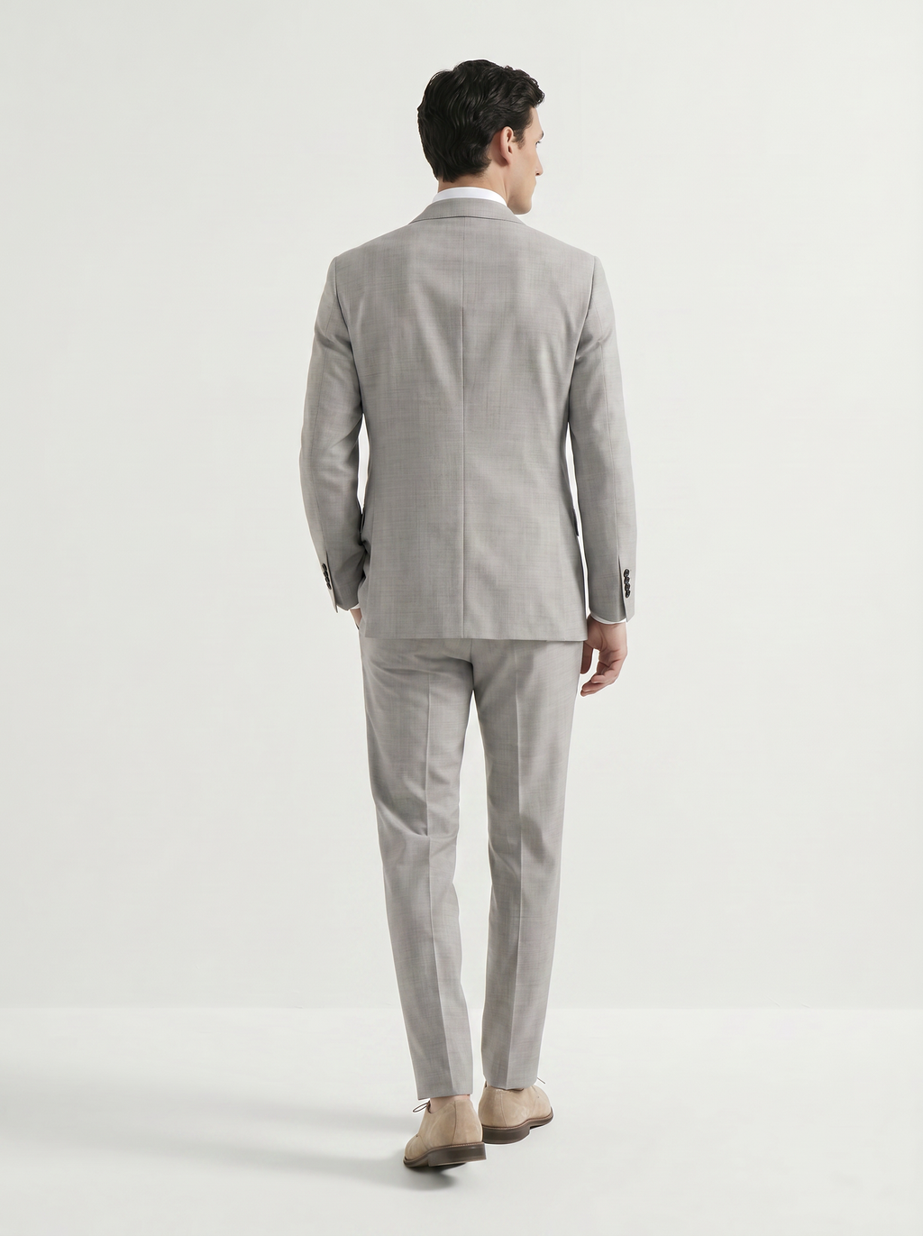 Light Gray High-Twist Suit