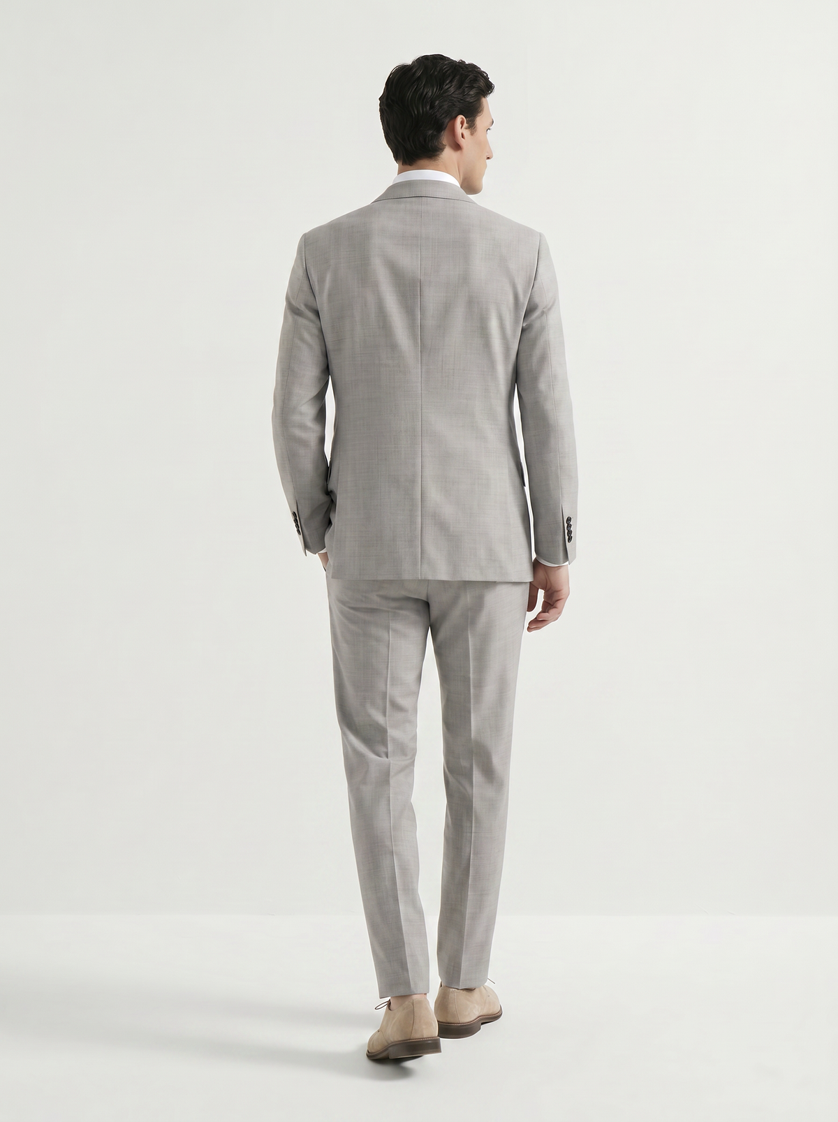 Light Gray High-Twist Suit
