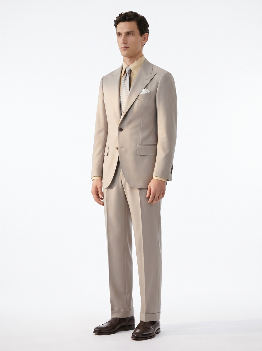 Oatmeal High-Twist Suit