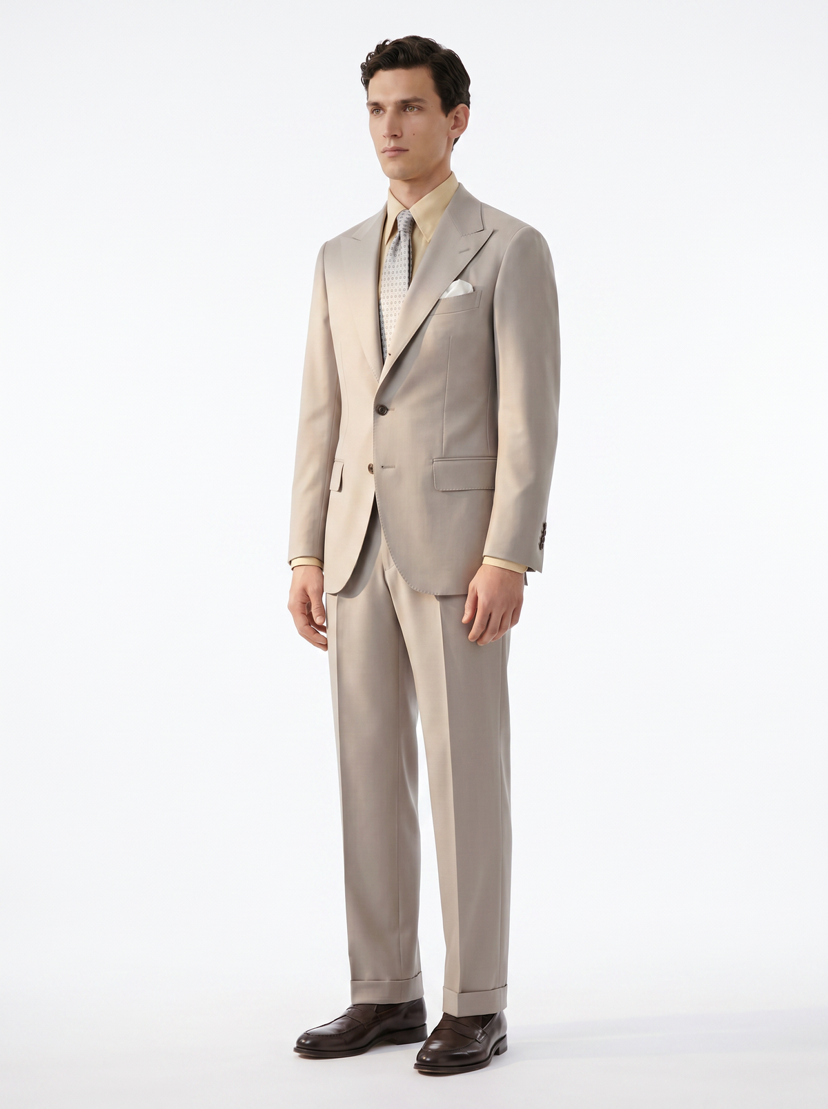 Oatmeal High-Twist Suit