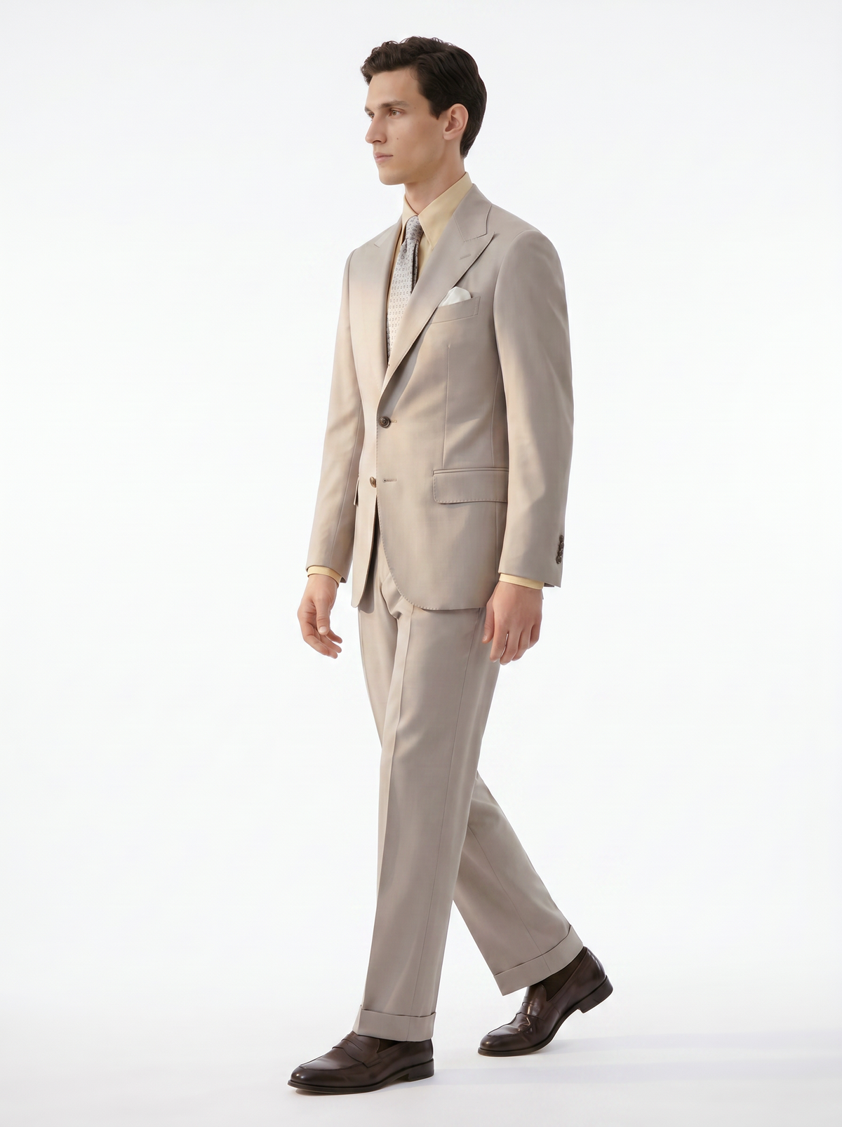 Oatmeal High-Twist Suit