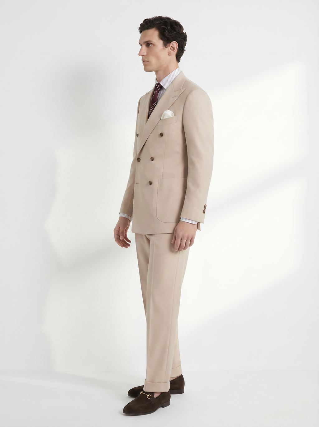 Sand Beige High-Twist Suit