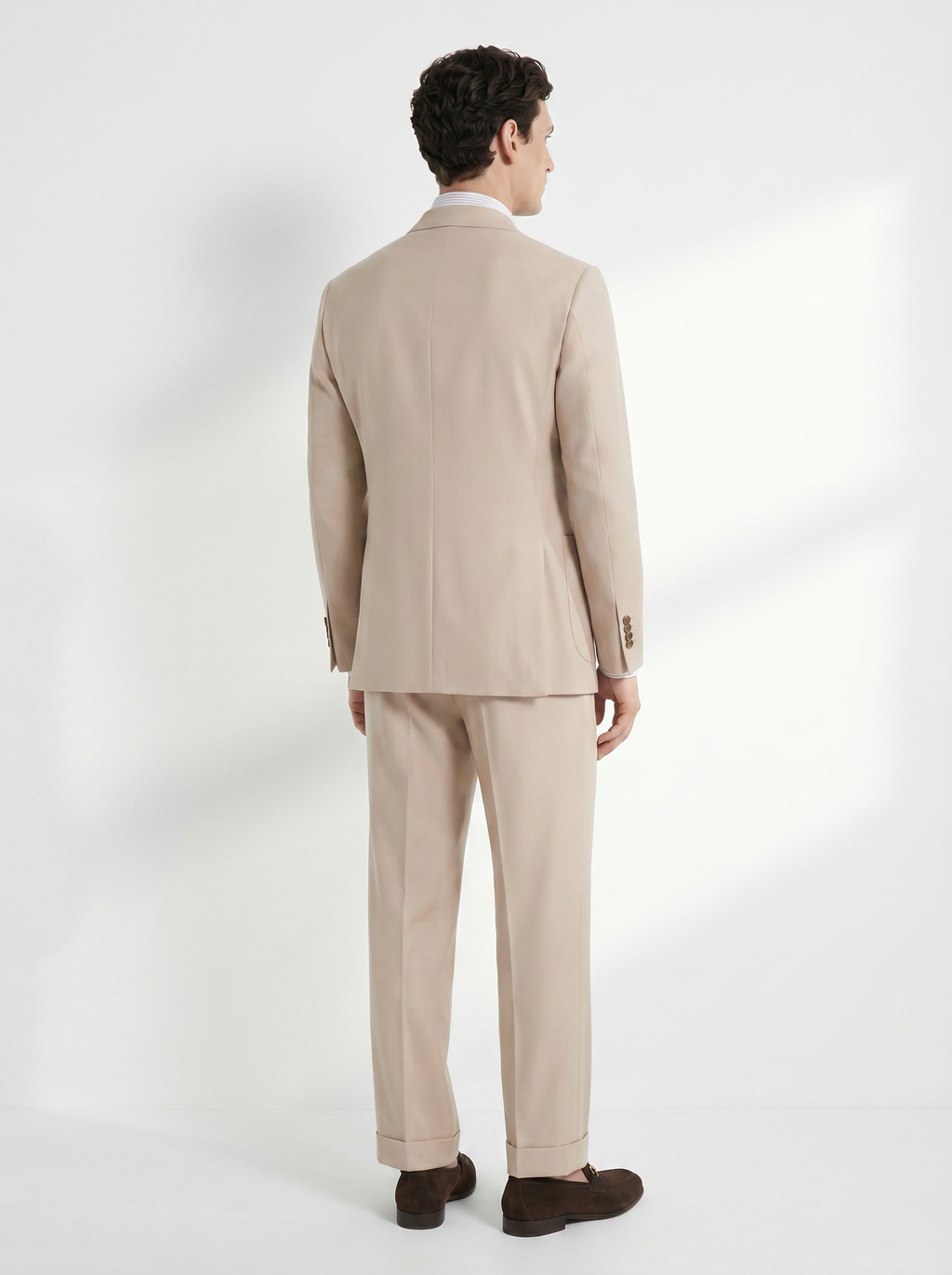 Sand Beige High-Twist Suit