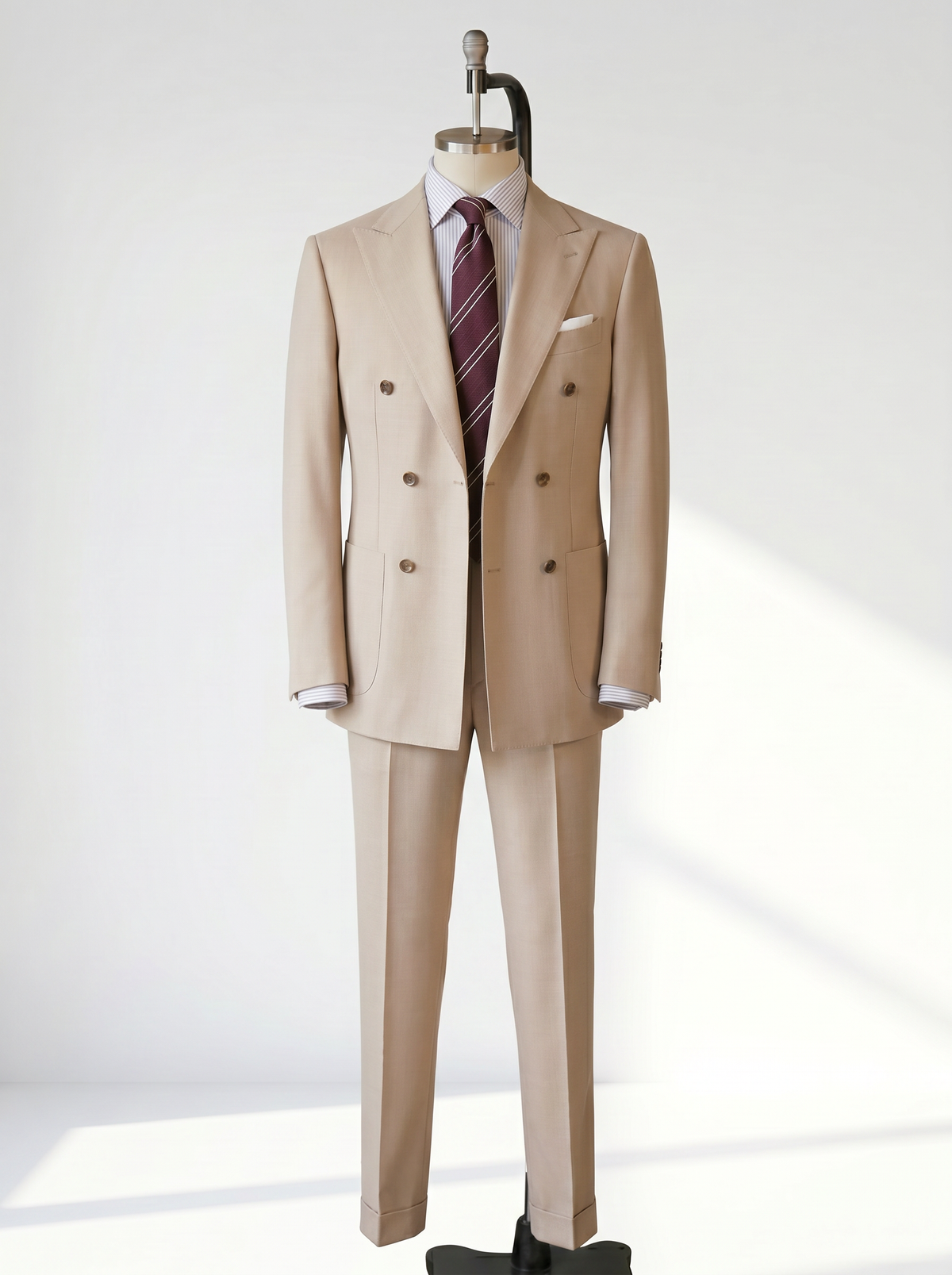 Sand Beige High-Twist Suit