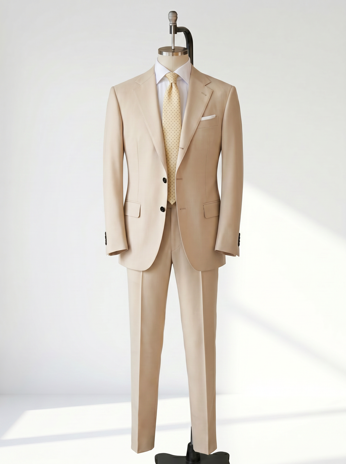 Cream High-Twist Suit