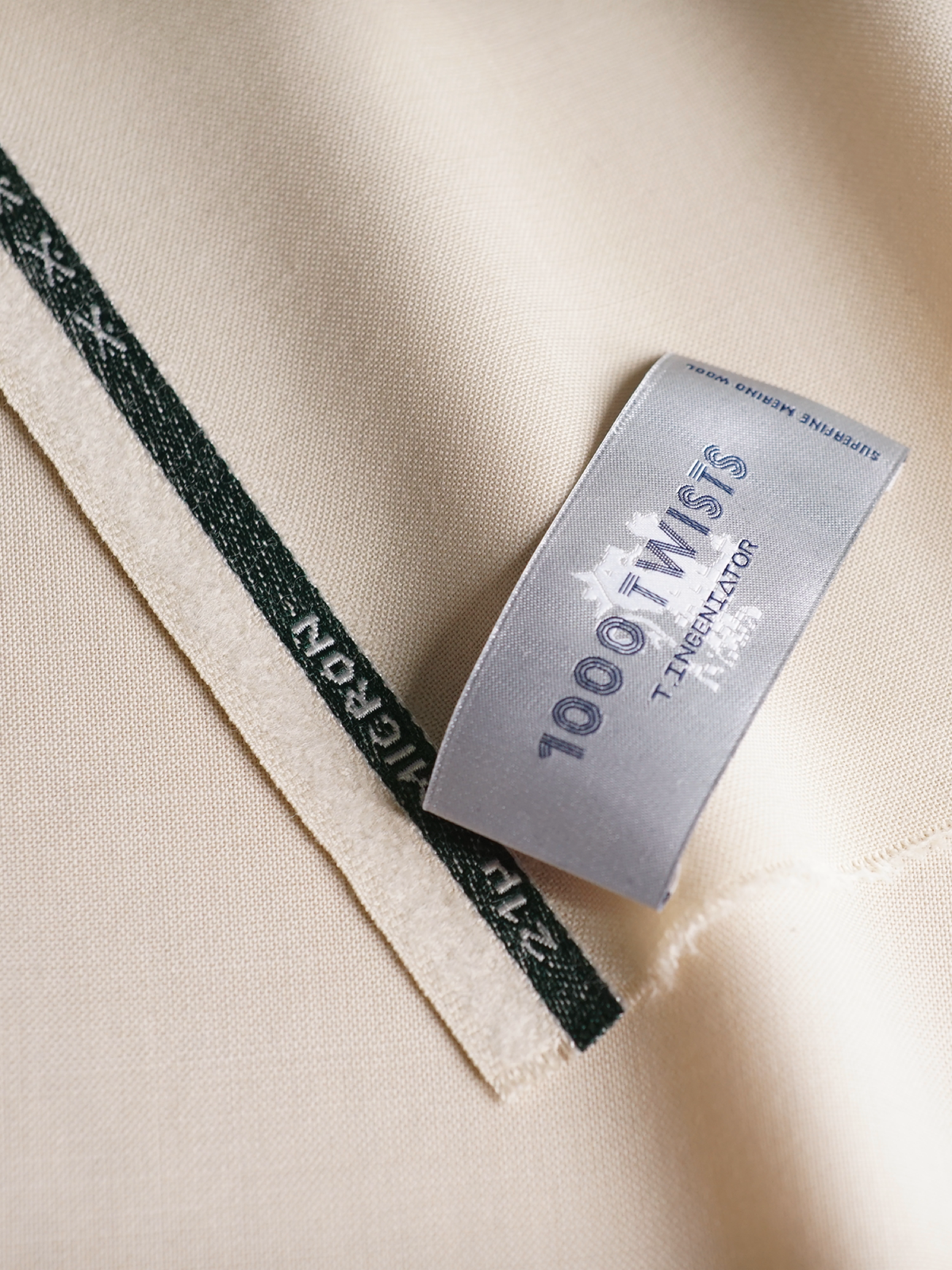Cream High-Twist Suit