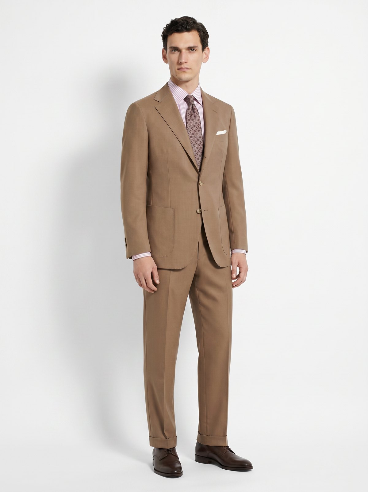 Tobacco High-Twist Suit