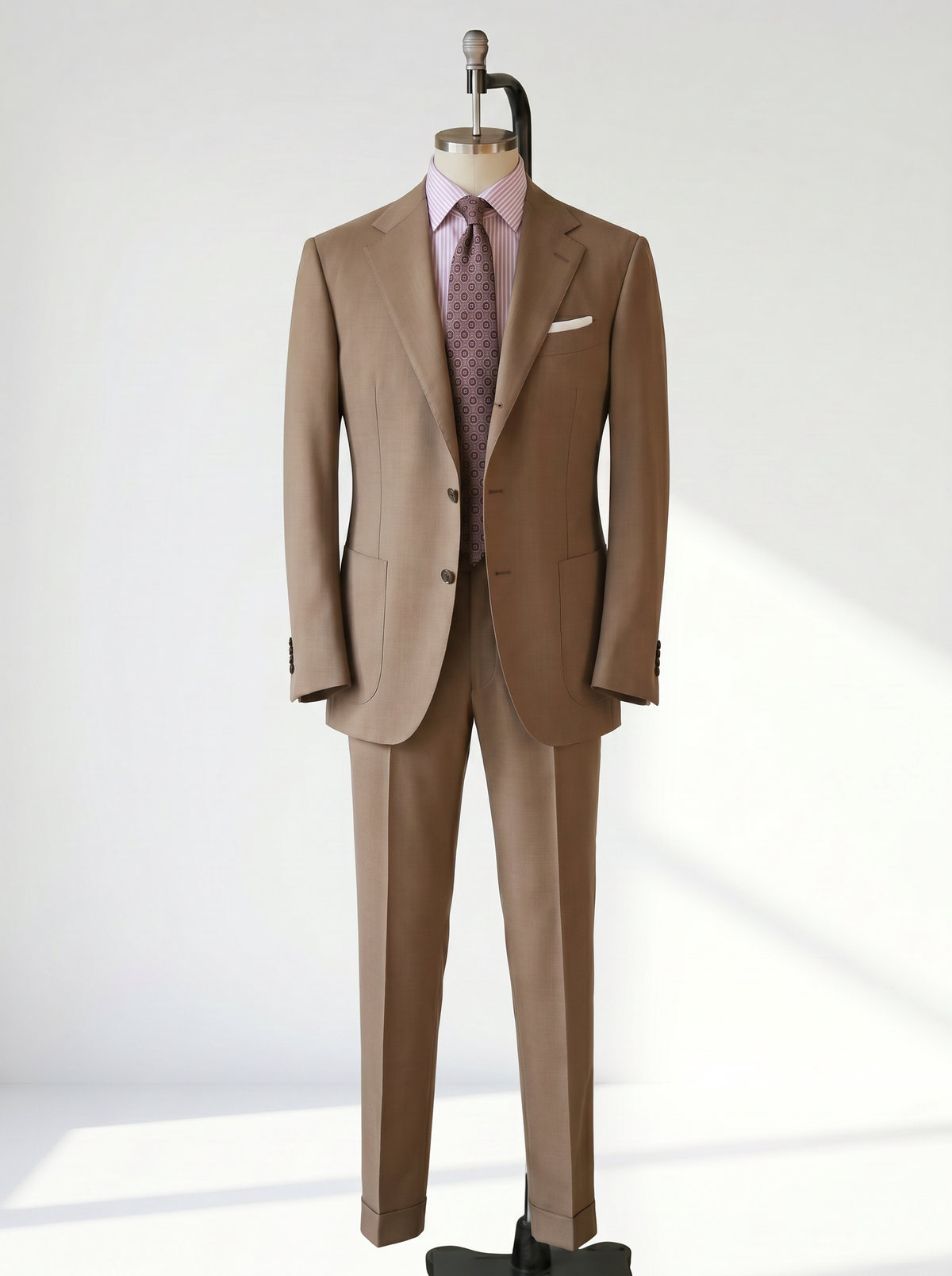 Tobacco High-Twist Suit