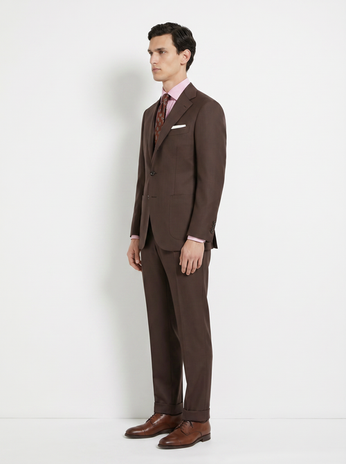 Brown High-Twist Suit