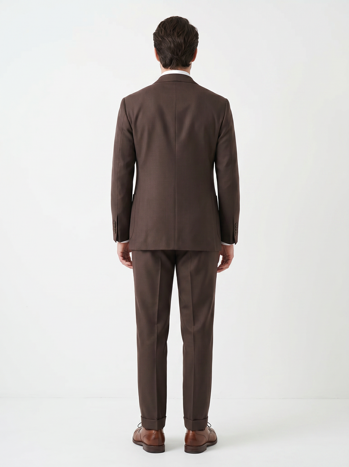 Brown High-Twist Suit