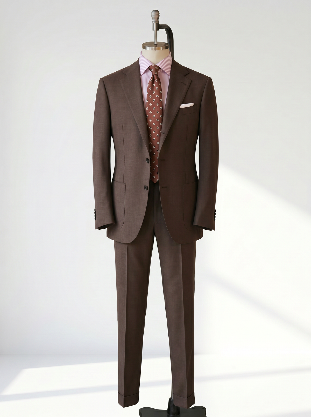 Brown High-Twist Suit