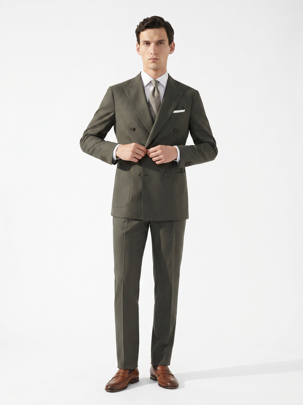 Olive Green High-Twist Suit