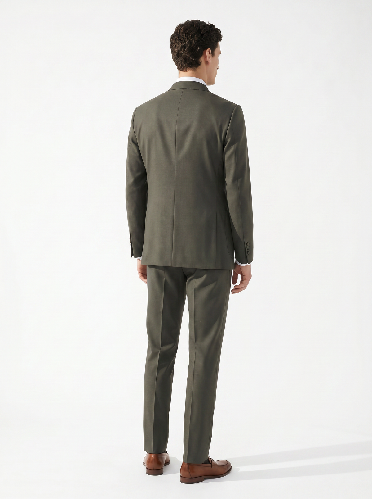 Olive Green High-Twist Suit