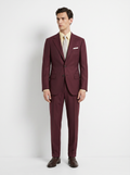 Dark Burgundy High-Twist Suit