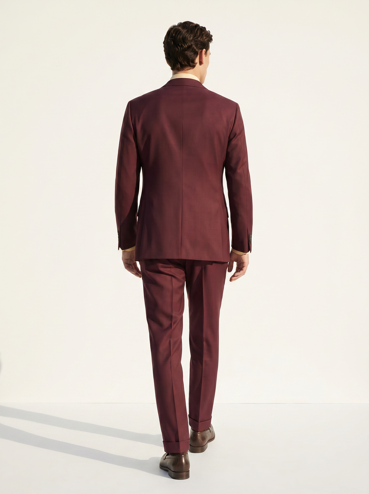 Dark Burgundy High-Twist Suit