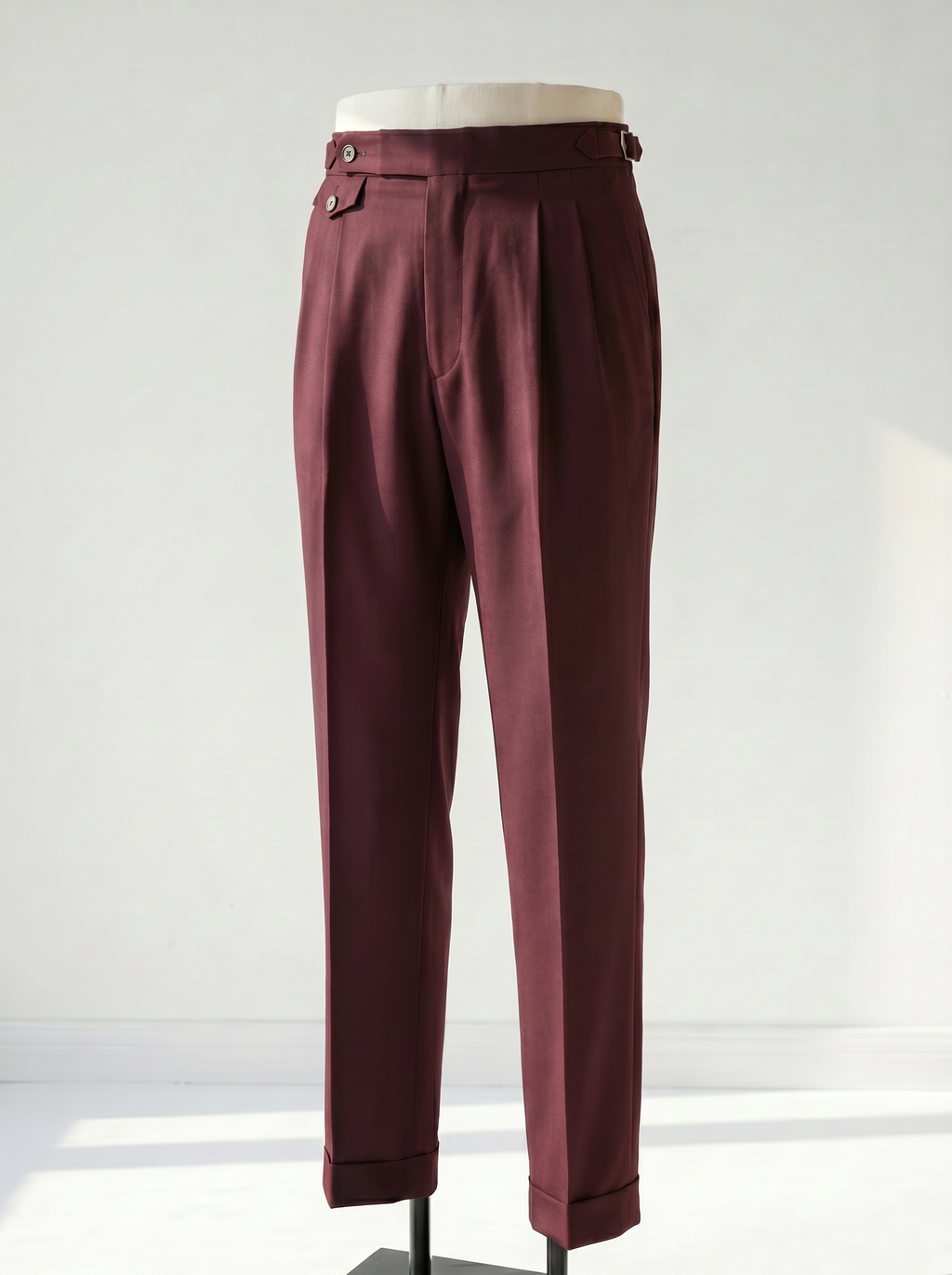Dark Burgundy High-Twist Suit