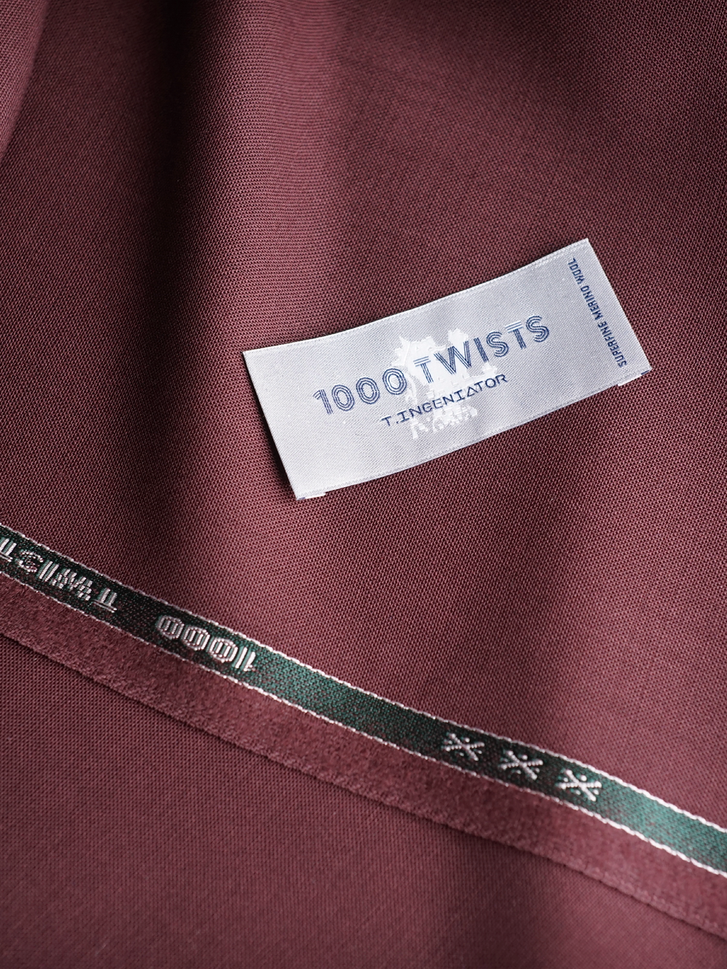 Dark Burgundy High-Twist Suit