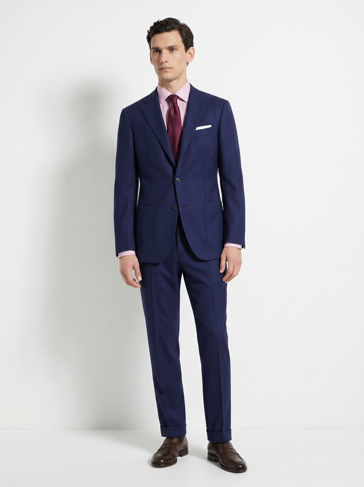 Royal Blue High-Twist Suit