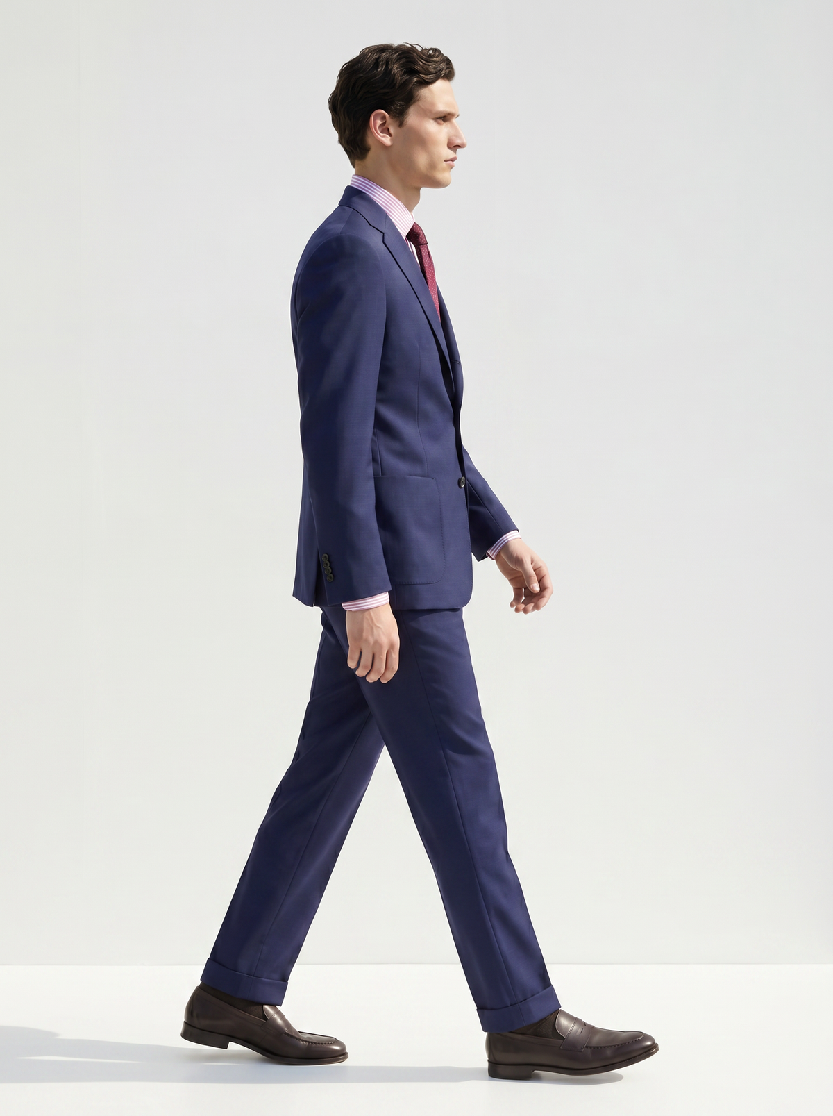Royal Blue High-Twist Suit