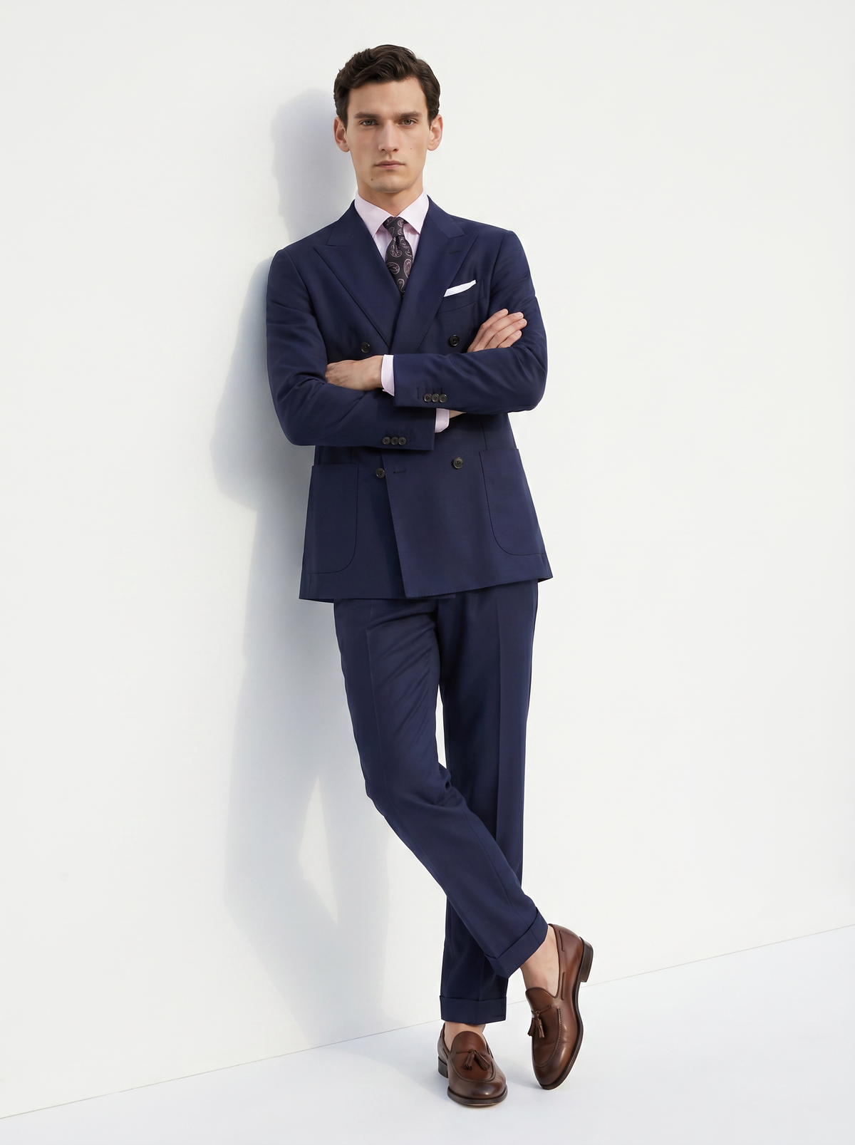 Navy High-Twist Suit