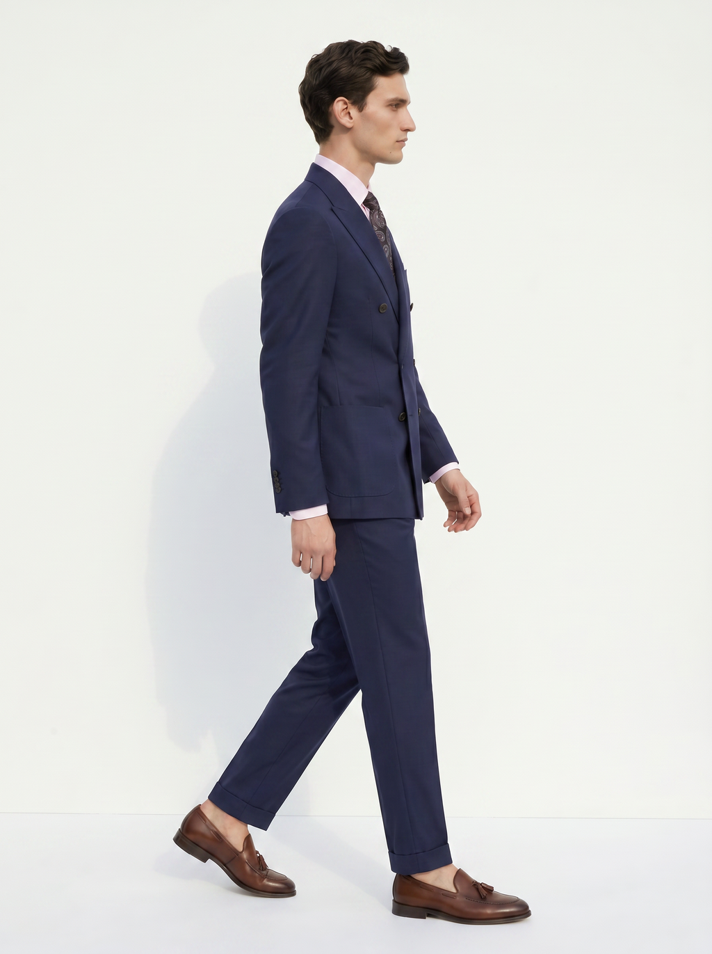 Navy High-Twist Suit