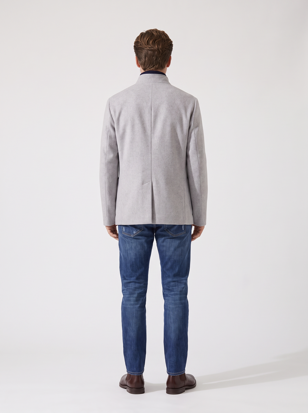Light-Gray Cashmere Spagna Jacket