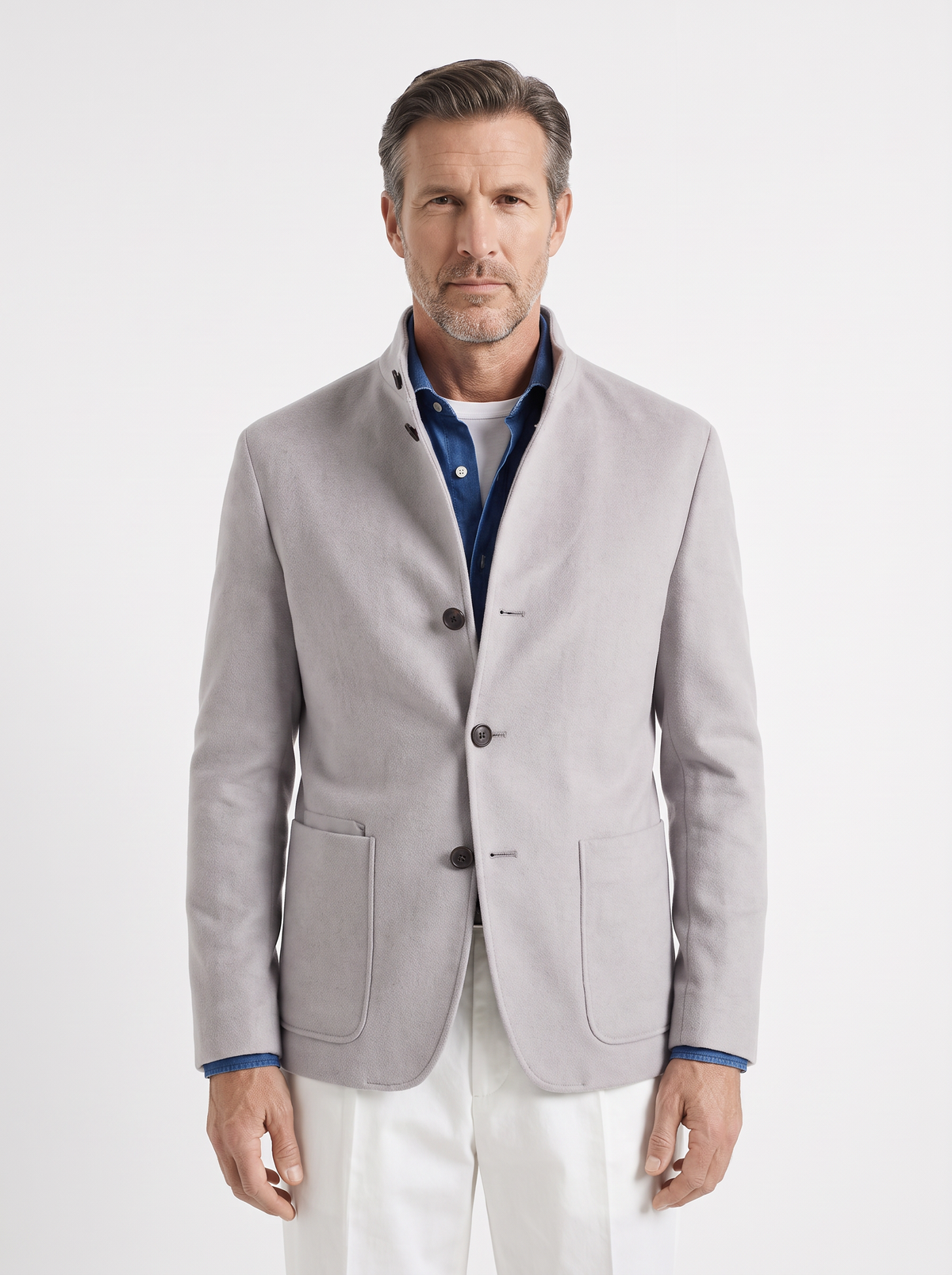 Light-Gray Cashmere The Count Jacket