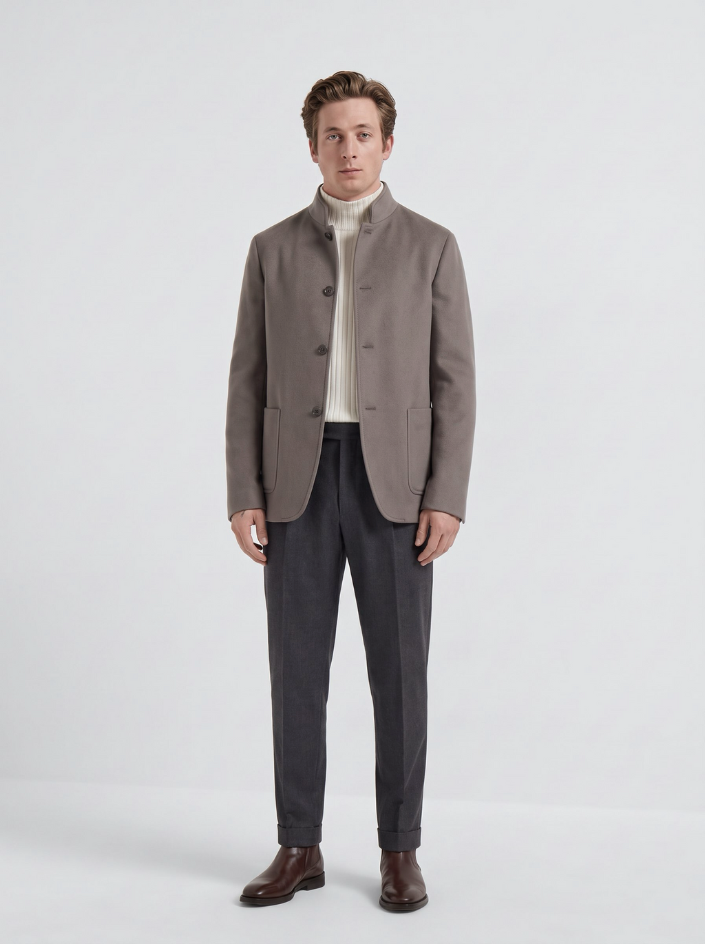 Taupe Cashmere Spagna Jacket