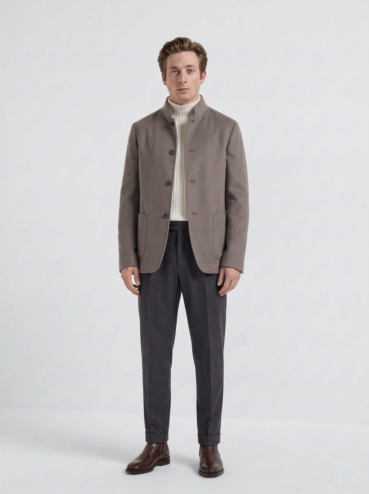 Taupe Cashmere Spagna Jacket
